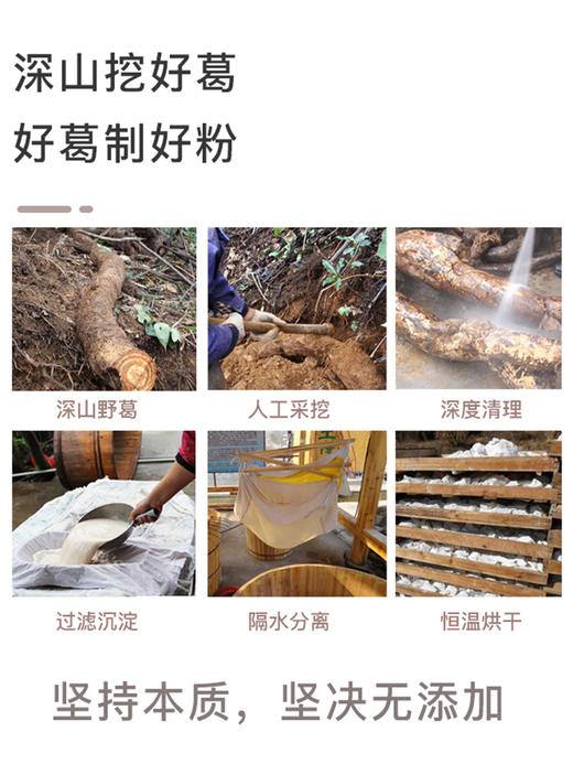 本草膏集深山野葛粉葛根粉野天然葛粉脾胃早餐营养滋养代餐粉 商品图1