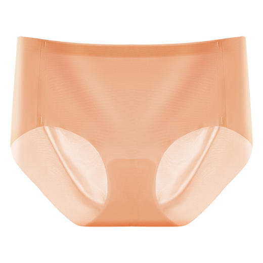 【5条装！冰爽无痕 纵享顺滑】一片式无痕冰丝大码内裤女桑蚕丝抑菌裆中腰3D立体蜜桃臀女士内裤 商品图10