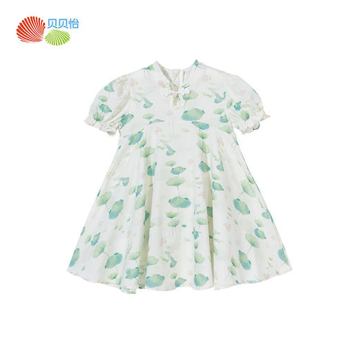 贝贝怡女童连衣裙2024新款夏装新中式国风旗袍洋气公主裙子夏季 商品图10