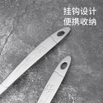 美厨（maxcook）火锅勺 加厚不锈钢汤勺漏勺两件套 玫瑰系列 MCMG-02 /厨具 /厨房小工具 /铲勺 商品图3