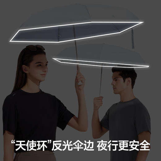 Supield素湃全波段防晒隔热伞夏季凉感三折伞两用晴雨伞 商品图2