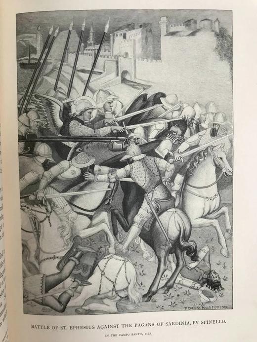 1892年 古老意大利艺术大师们 近百幅插图 漆布精装大16开 商品图12