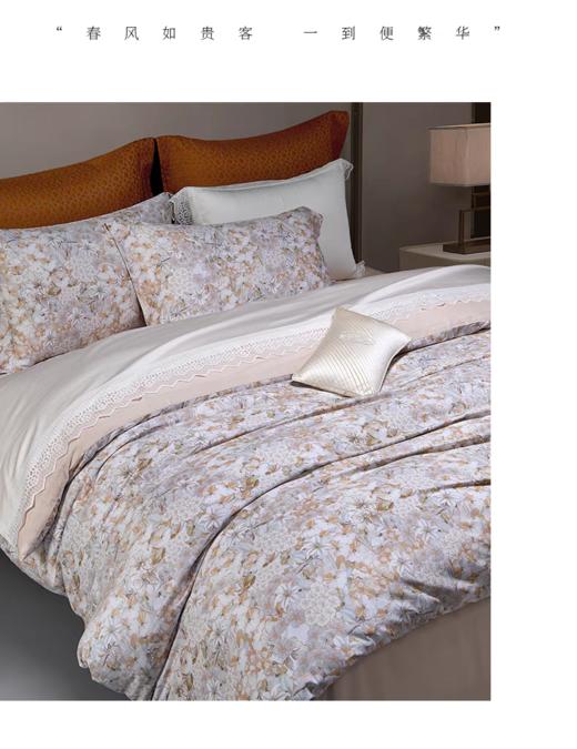 惠谊软糯亲肤秋冬柔软保暖磨毛花卉印花双人四件套望春风 商品图1