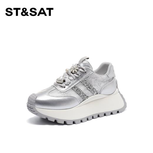 星期六清冷感新中式厚底阿甘鞋SSC11120RA 商品图3