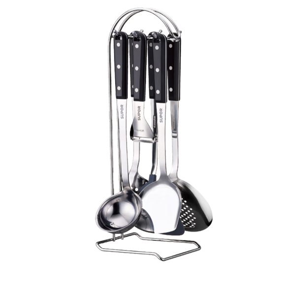 苏泊尔SUPOR 锅铲套装7件套锅铲护锅铲汤勺火锅勺刨皮刀 T0906Q