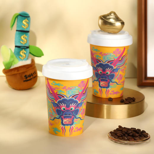 彩云蓝龙环保咖啡杯 商品图0