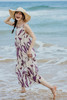 绽放旅行女装306朵/萱草花印花吊带裙旅游穿搭海边度假连衣裙 商品缩略图5