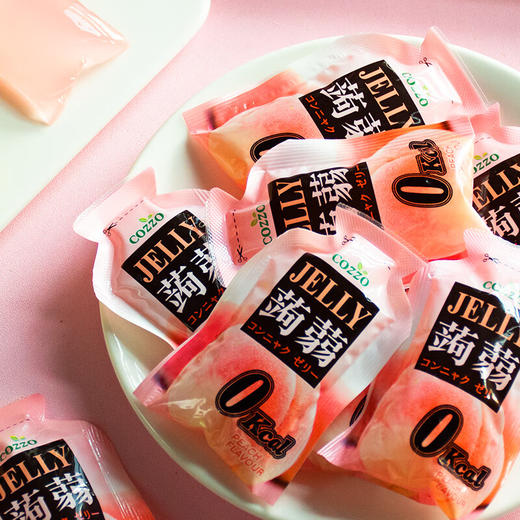 高柔白桃味/综合果味零卡蒟蒻果冻（魔芋果冻）240g 夏天冰镇果冻口感更加美味 057217/057216 商品图3