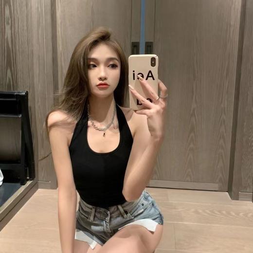 【美式辣妹！挂脖运动吊带】夏季爆款吊带背心挂脖式上衣，外穿遮副乳内搭瑜伽健身无袖上衣，美背内搭显瘦可外穿文胸无钢圈抹胸QQ 商品图3