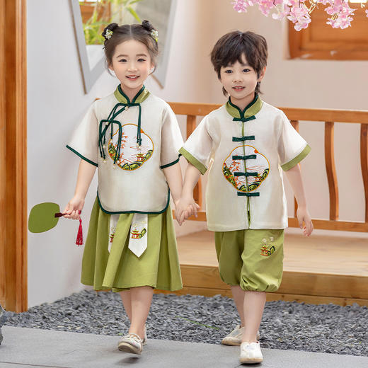 儿童汉服男童中国风古装夏季女童唐装亲子幼儿园小学生民族演出服_ZSY 商品图5