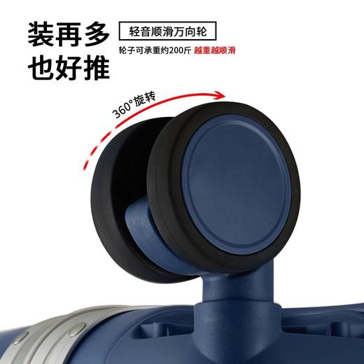 源自德国品牌【大容量巨能装 杯面杯架设计 送箱套】朗客学生行李箱男大容量30寸万向轮出国旅行超新款皮拉杆箱32女 商品图3