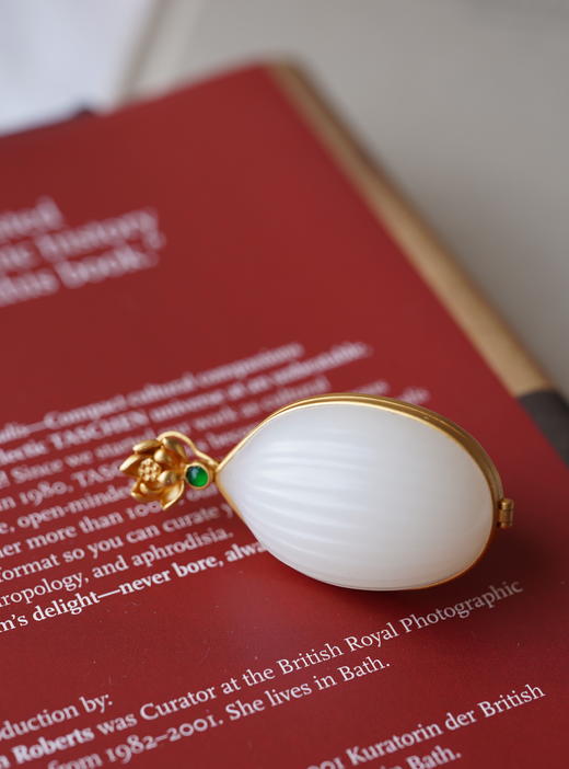 福田在心 · 和田白玉香盒【 嘉石283】 商品图2