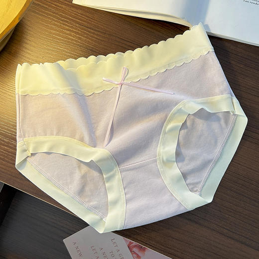 【超值5条装 柔软新疆棉~】女生全棉纯棉内裤女a类棉中腰抗菌纯棉裆女士大码内裤 商品图7