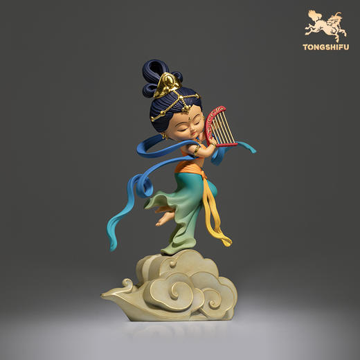 铜师傅 正版授权《敦煌联名飞天（可爱版）》客厅家居装饰品摆件 商品图1