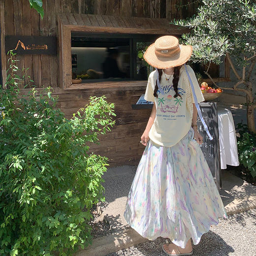 <曾小咸推荐>【艺术系】T恤+半裙 商品图3