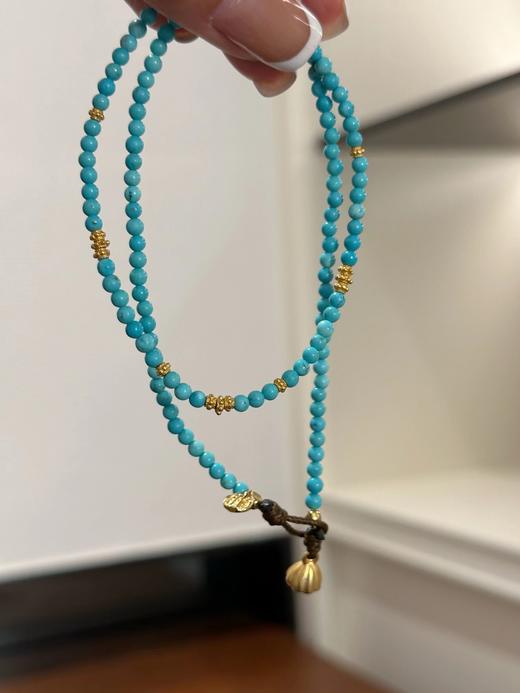 庄周晓梦迷蝶绿松石项链可手链认准纯原矿绿松石 商品图0