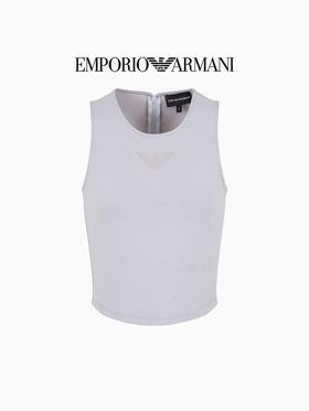 E ARMANI 无袖背心针织上衣女  3D2K6A2JZYZ-0802 浅紫灰色.