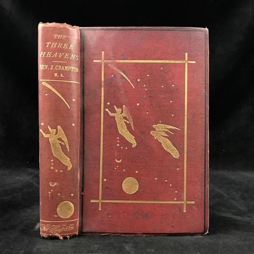 1876年 三重宇宙：天文学畅想 数十幅插图 漆布精装32开 商品图0