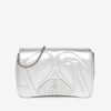 ALEXANDER MCQUEEN 亚历山大.麦昆 女士 Seal 迷你单肩包 银色 777011 1BL0I 1400 商品缩略图0