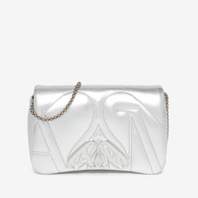ALEXANDER MCQUEEN 亚历山大.麦昆 女士 Seal 迷你单肩包 银色 777011 1BL0I 1400