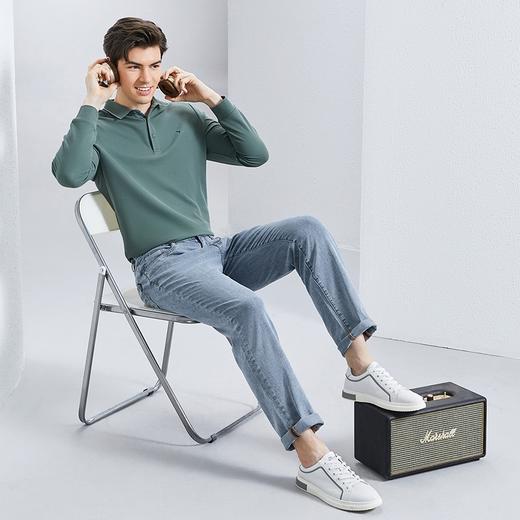 【含桑蚕丝】柒牌直筒牛仔裤男2024春季新款中青年休闲舒适直筒裤	126H72390 商品图3