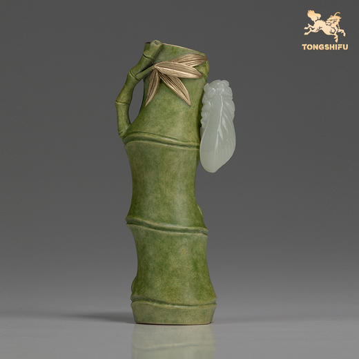 铜师傅铜摆件《知足之乐》竹子桌面客厅办公室家居装饰品礼品摆件 商品图1