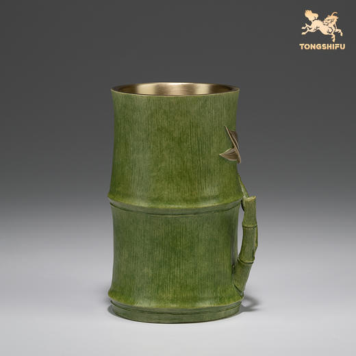 铜师傅 铜摆件《知足常乐笔筒》桌面客厅办公室书房实用礼品摆件 商品图3