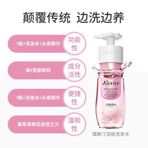 Kustie/蔻斯汀 双舱洗发水250g+250g 商品图2