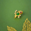 龢盒原创 翡翠鹦鹉纽扣式胸针/袖扣 商品缩略图1