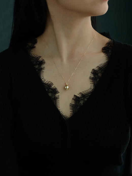 LUCINE 鹿鸣珠宝 |【莱菔】黑珍珠吊坠 商品图1