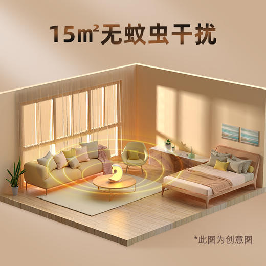 【买1送3】即是月亮小夜灯又是驱蚊灯！弦月驱蚊灯多功能二合一！给房间多一份优雅！蚊虫跑光光！-LC17XP06 商品图2