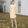 IWY/洋气黄色西装连衣裙女不规则职业装a字裙上班族白领主持人艺考Q1106 商品缩略图1