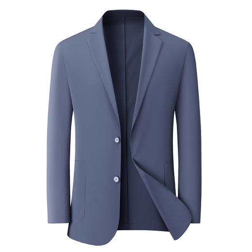 【冰感西服】【DDS】大依优型薄款西服外套休闲商务夹克男宽松加肥加大码上衣夏季 商品图0