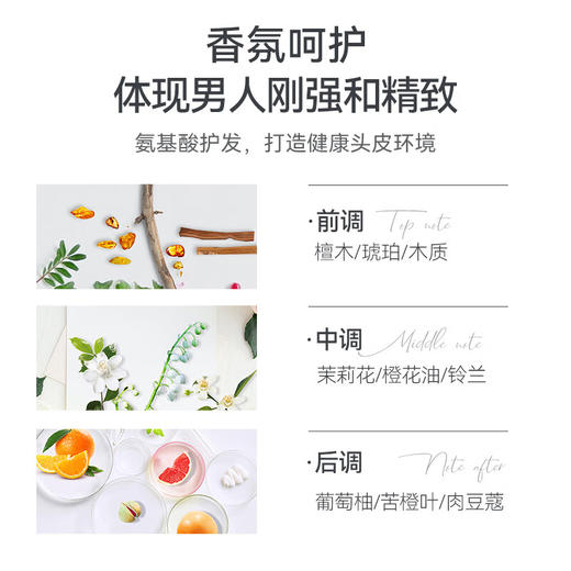 Amino Mason阿蜜浓梅森 甄选男士氨基酸劲爽洗发水450ml 商品图3