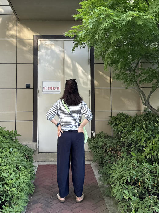 天丝亚麻-高腰垂感夏日凉爽花苞直筒裤【包邮+三天无理由tui换】 商品图3