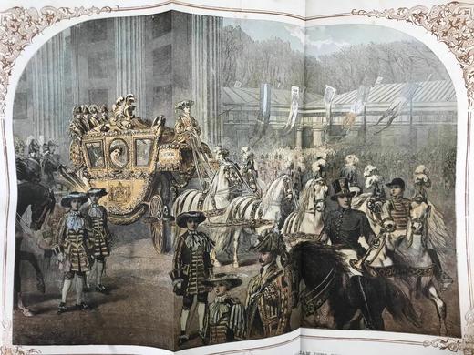 含中国内容！41.5*29.5cm！1858年1~6月 伦敦新闻画报 数百幅版画插图 漆布精装8开 商品图3