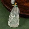 高冰种翡翠执莲观音牌挂饰 商品缩略图4