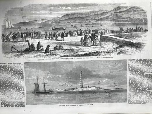 41.5*29.5cm！1859年7~12月 伦敦新闻画报 数百幅版画插图 漆布精装8开 商品图8