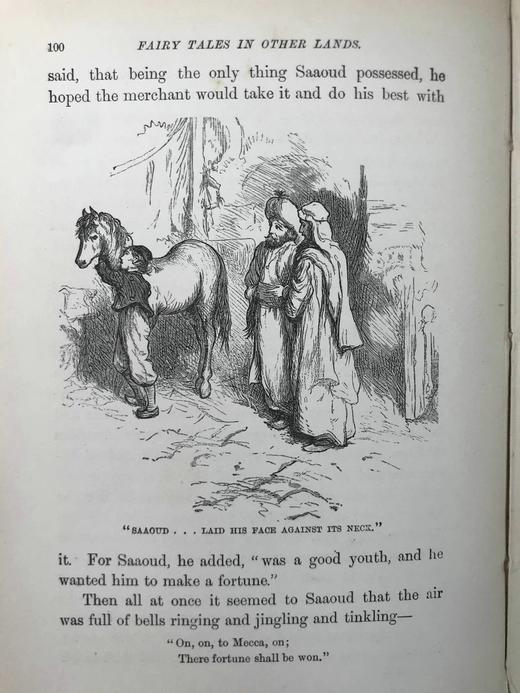 含中国内容！1892年 异国童话故事集 86幅插图 漆布精装32开 商品图13