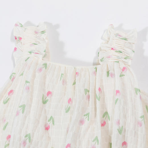 贝贝怡童装女童短袖套装宝宝夏季短袖长裤两件套2024新款甜美夏装 商品图8