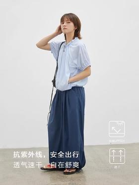 步履不停/4B43096C/柔软轻量廓形长裤