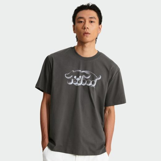 WassupHouse喷漆狗印花短袖T恤 商品图0