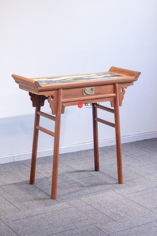 红桥红  家具严选  缅甸花梨（大果紫檀）【石面 97 单联 翘头案】 商品图0