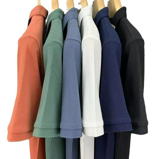 【2025新款刺绣❗️翻领POLO衫】采用定然颜色 不易掉色 男士休闲商务T恤 中青年大码简约男装上衣  送男士 父亲礼物父亲节礼物新年礼盒年货礼盒 商品图6