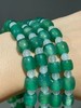 翠绿玉髓玛瑙鼓珠项链，顺丰包邮 商品缩略图0
