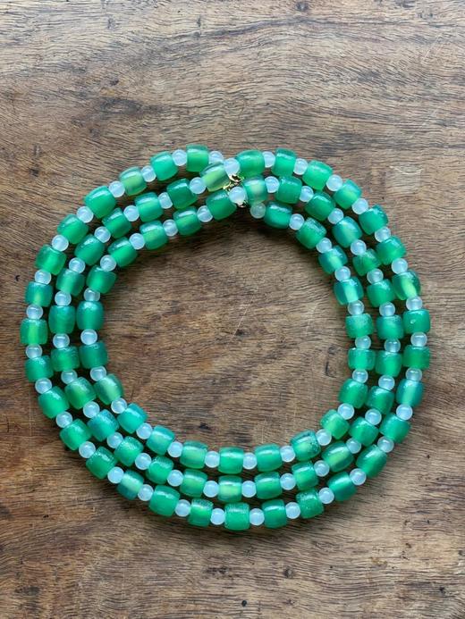 翠绿玉髓玛瑙鼓珠项链，顺丰包邮 商品图11