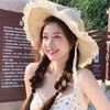 【沙滩海边度假太阳帽子草帽女】夏季防晒超大帽檐遮阳帽 可折叠帽子潮 商品缩略图3