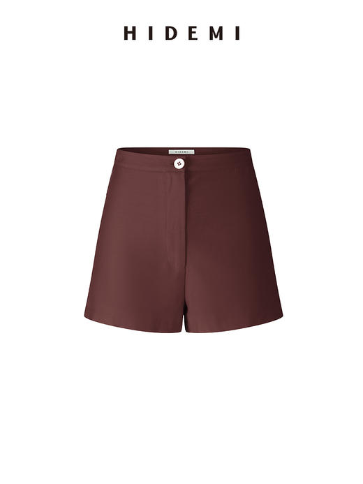 HIDEMI 度假系列V领纽结设计感背心套装 背心/短裤 薄荷曼波绿/乌木棕 商品图10