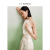 西嘉C+IMPRESS/西嘉醋酸吊带背心女夏外穿新款重工穿珠挂脖式无袖上衣CS2402050 商品缩略图3