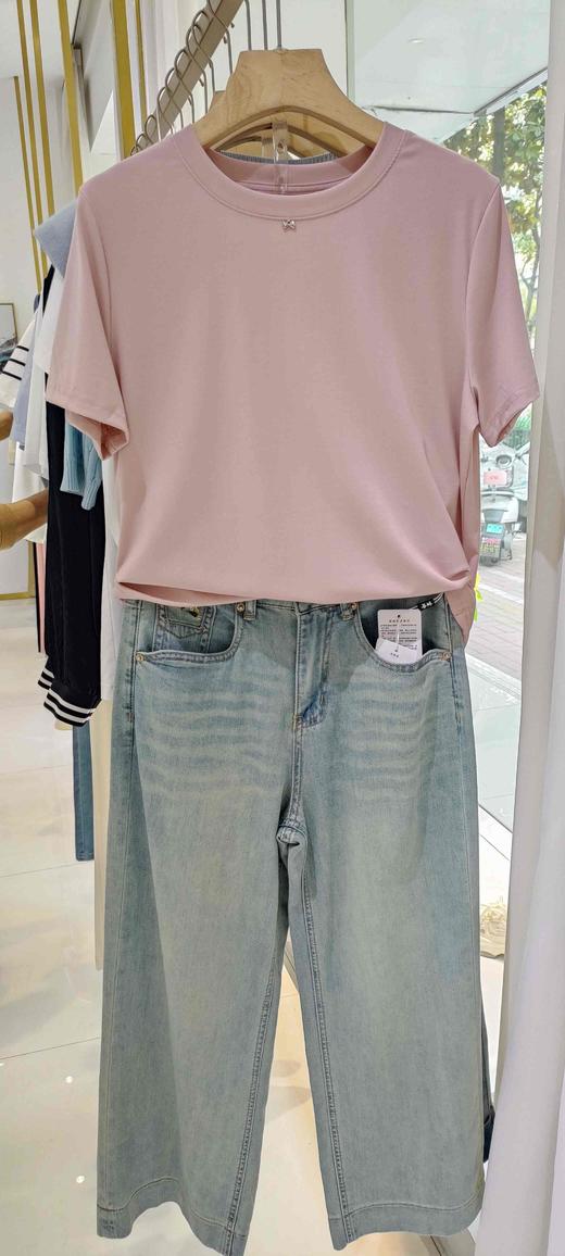 480928天丝圆领T恤，内穿外搭均可 商品图4